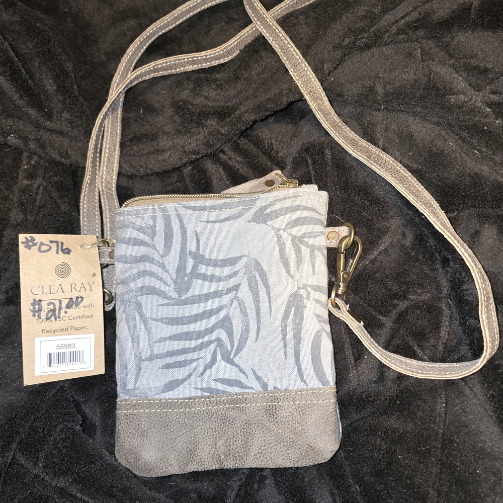 Small, Gray Crossbody Bag